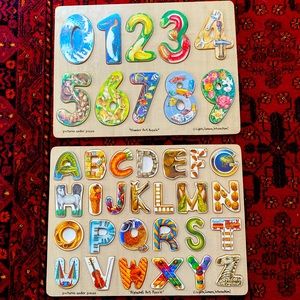 Melissa and Doug wooden puzzles 🧩